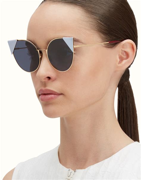 fendi lei pink gold metal sunglasses|fendi glasses for women.